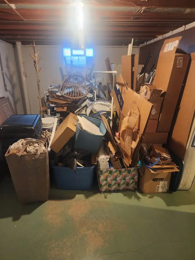 Roll-off dumpster container at job site for Yard Waste Dumpster Rental in Glencoe